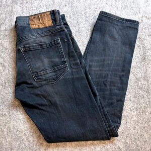 Vintage Hugo Boss Orange Slim Fit Distressed Jeans Men's W32 L31 Gray Wash Denim